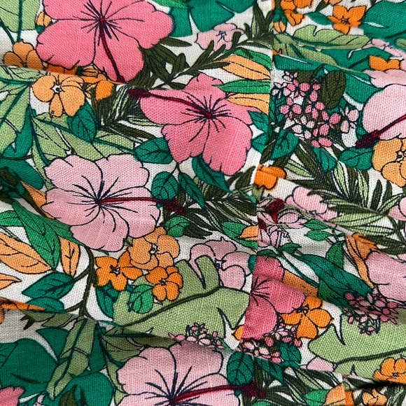 NWT boho cotton tropical floral cotton dress - Picture 8 of 8